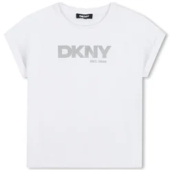 Best DKNY TEE-SHIRT MANCHES COURTES BLANC