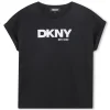 Fashion DKNY TEE-SHIRT MANCHES COURTES BLACK