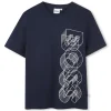 Outlet BOSS TEE-SHIRT MANCHES COURTES BLEU CARGO