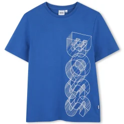 Discount BOSS TEE-SHIRT MANCHES COURTES BLEU ROYAL