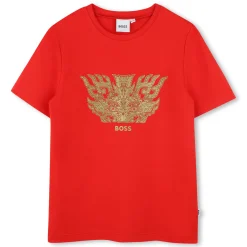 Clearance BOSS TEE-SHIRT MANCHES COURTES PIMENT