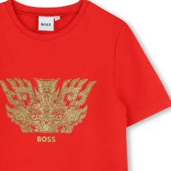 Clearance BOSS TEE-SHIRT MANCHES COURTES PIMENT