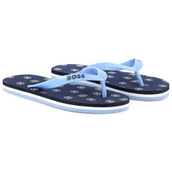 Hot BOSS Tongs imprimées BLEU CARGO