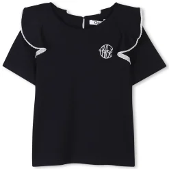 Discount CHLOE Top avec galons contrastés BLEU AMIRAL
