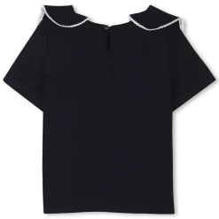 Discount CHLOE Top avec galons contrastés BLEU AMIRAL