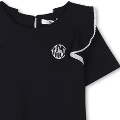 Discount CHLOE Top avec galons contrastés BLEU AMIRAL