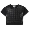 Best MARC JACOBS Top en coton avec strass BLACK