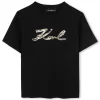 Discount KARL LAGERFELD KIDS T-shirt BLACK
