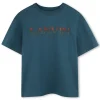 Discount LANVIN T-shirt à col rond avec sigle PETROLBLUE