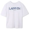 Online LANVIN T-shirt à manches courtes BLANC BLEU