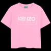 Sale KENZO KIDS T-shirt à manches courtes ROSE FRIANDISE