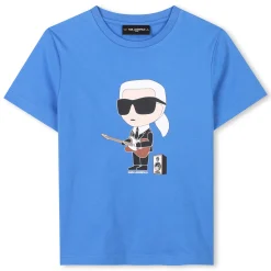 Sale KARL LAGERFELD KIDS T-shirt à manches courtes SURF BLUE