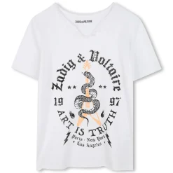 Clearance ZADIG & VOLTAIRE T-shirt à manches courtes BLANC