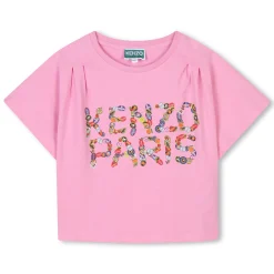 Hot KENZO KIDS T-shirt à manches courtes ROSE FRIANDISE