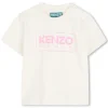 Outlet KENZO KIDS T-shirt à manches courtes ECRU ROSE