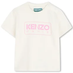 Outlet KENZO KIDS T-shirt à manches courtes ECRU ROSE