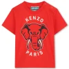 Outlet KENZO KIDS T-shirt à manches courtes ROUGE VIF