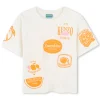 Outlet KENZO KIDS T-shirt à manches courtes OFFWHITE