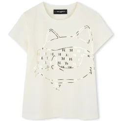 Fashion KARL LAGERFELD KIDS T-shirt à manches courtes CHALK