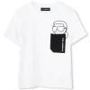 Fashion KARL LAGERFELD KIDS T-shirt à manches courtes BLANC