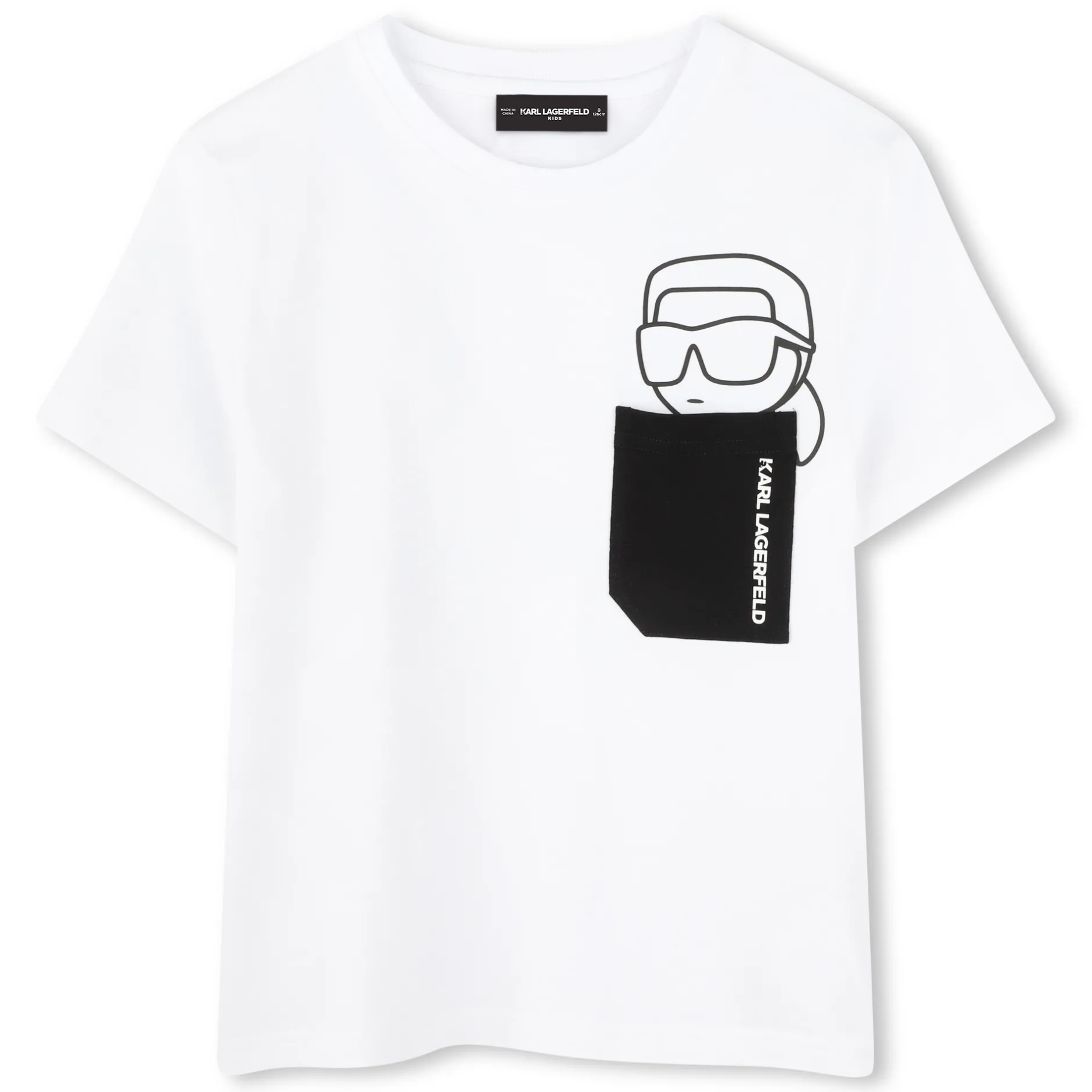 Fashion KARL LAGERFELD KIDS T-shirt à manches courtes BLANC