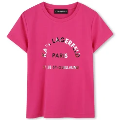 Fashion KARL LAGERFELD KIDS T-shirt à manches courtes ROSE TAGADA