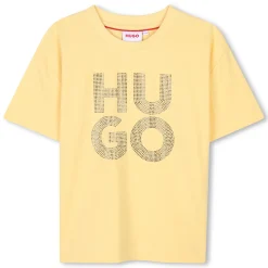 Outlet HUGO T-shirt à manches courtes JAUNE POUSSIN