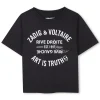 Clearance ZADIG & VOLTAIRE T-shirt à manches courtes BLACK