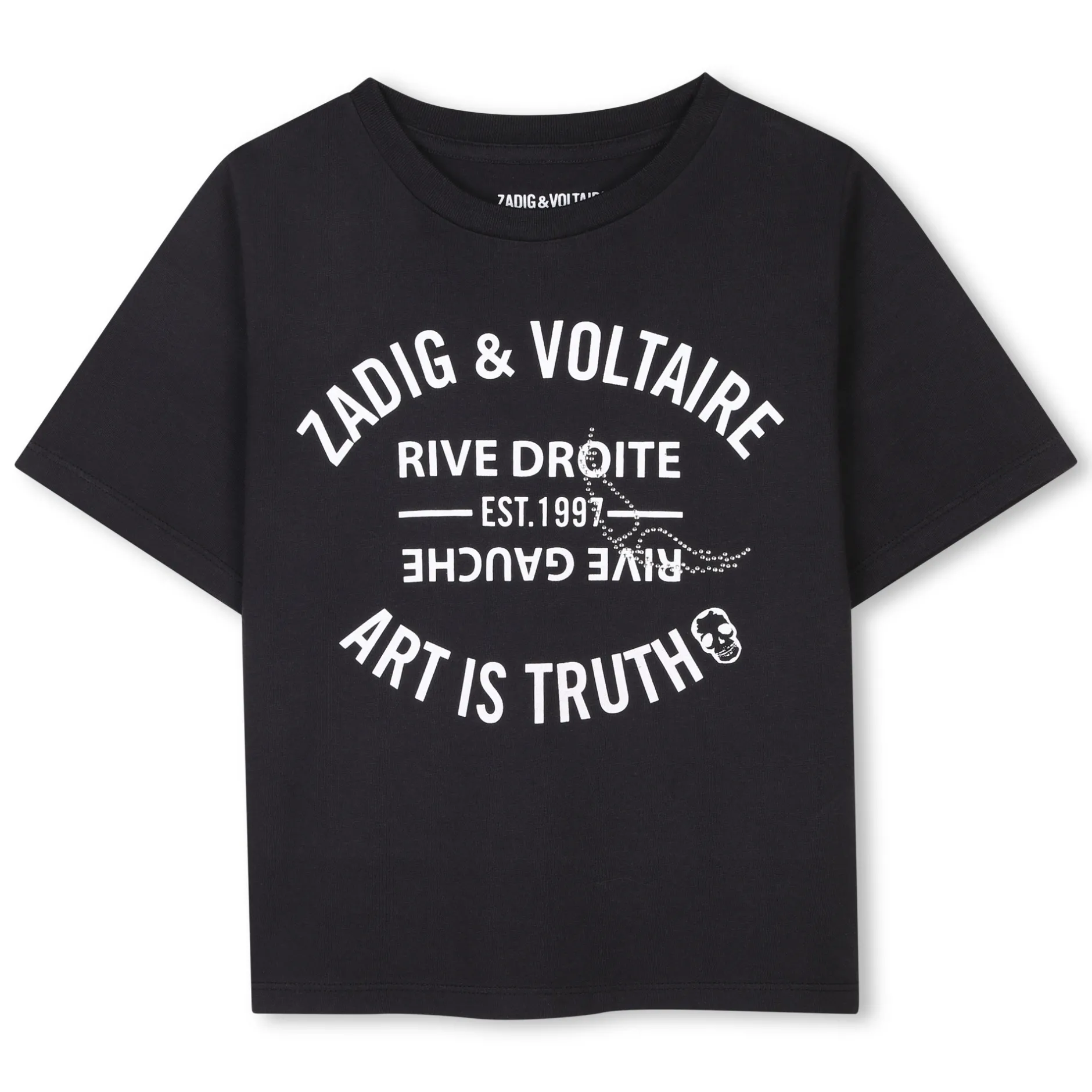 Clearance ZADIG & VOLTAIRE T-shirt à manches courtes BLACK