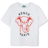 Outlet KENZO KIDS T-shirt à manches courtes BLANC