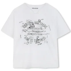 Outlet ZADIG & VOLTAIRE T-shirt à manches courtes BLANC