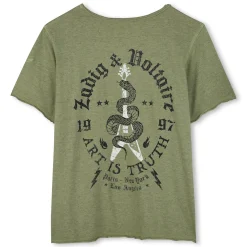Clearance ZADIG & VOLTAIRE T-shirt à manches courtes DEEP OLIVE