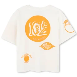 Outlet KENZO KIDS T-shirt à manches courtes OFFWHITE