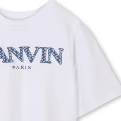 Online LANVIN T-shirt à manches courtes BLANC BLEU