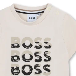 Online BOSS T-shirt à manches courtes VANILLE