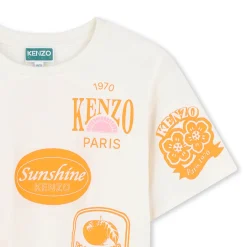 Outlet KENZO KIDS T-shirt à manches courtes OFFWHITE