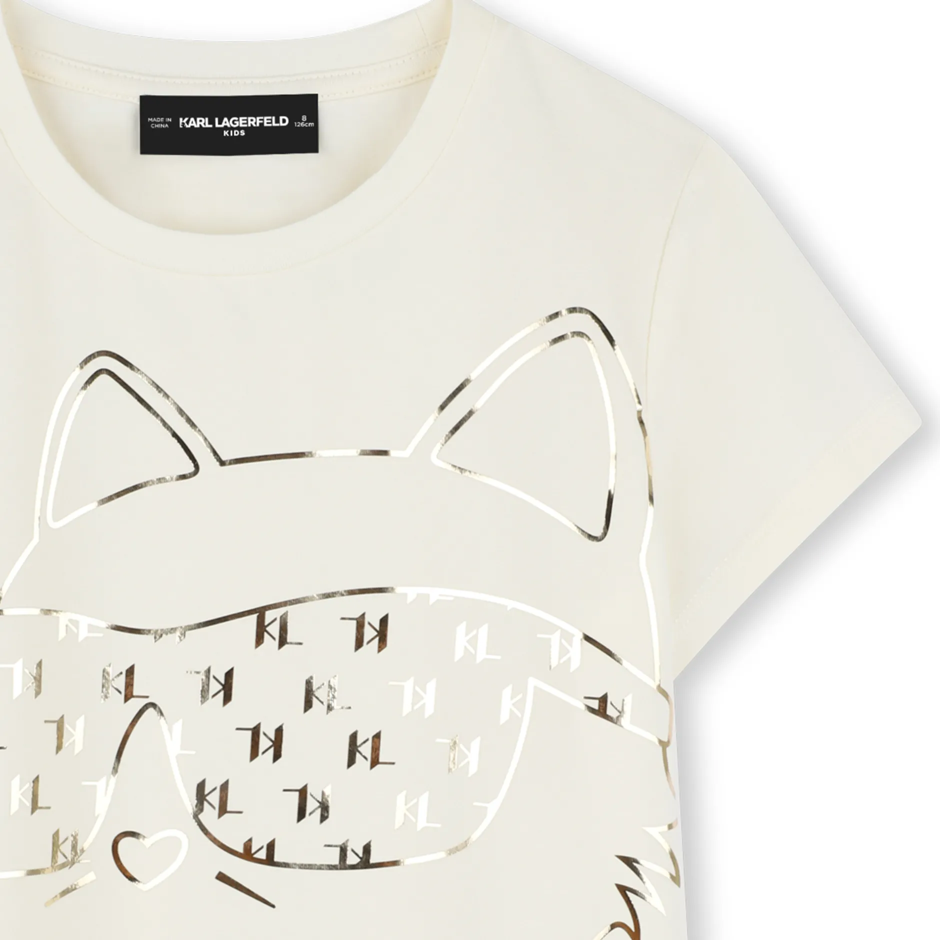 Fashion KARL LAGERFELD KIDS T-shirt à manches courtes CHALK