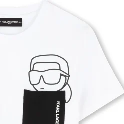 Fashion KARL LAGERFELD KIDS T-shirt à manches courtes BLANC