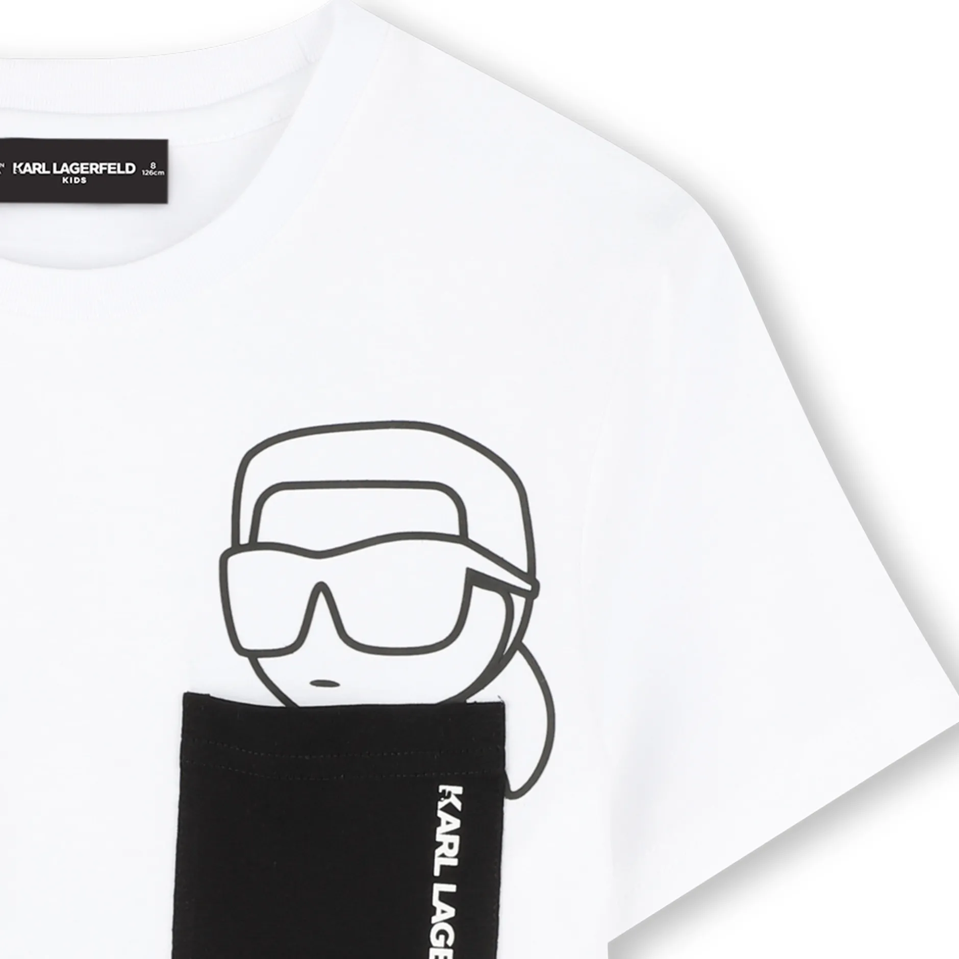 Fashion KARL LAGERFELD KIDS T-shirt à manches courtes BLANC