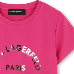 Fashion KARL LAGERFELD KIDS T-shirt à manches courtes ROSE TAGADA