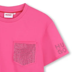 Hot HUGO T-shirt à manches courtes SHOCKING PINK
