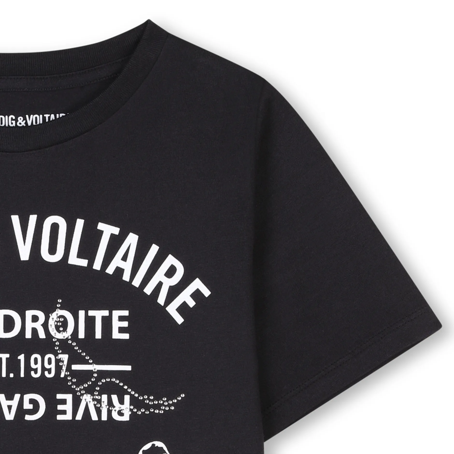 Clearance ZADIG & VOLTAIRE T-shirt à manches courtes BLACK