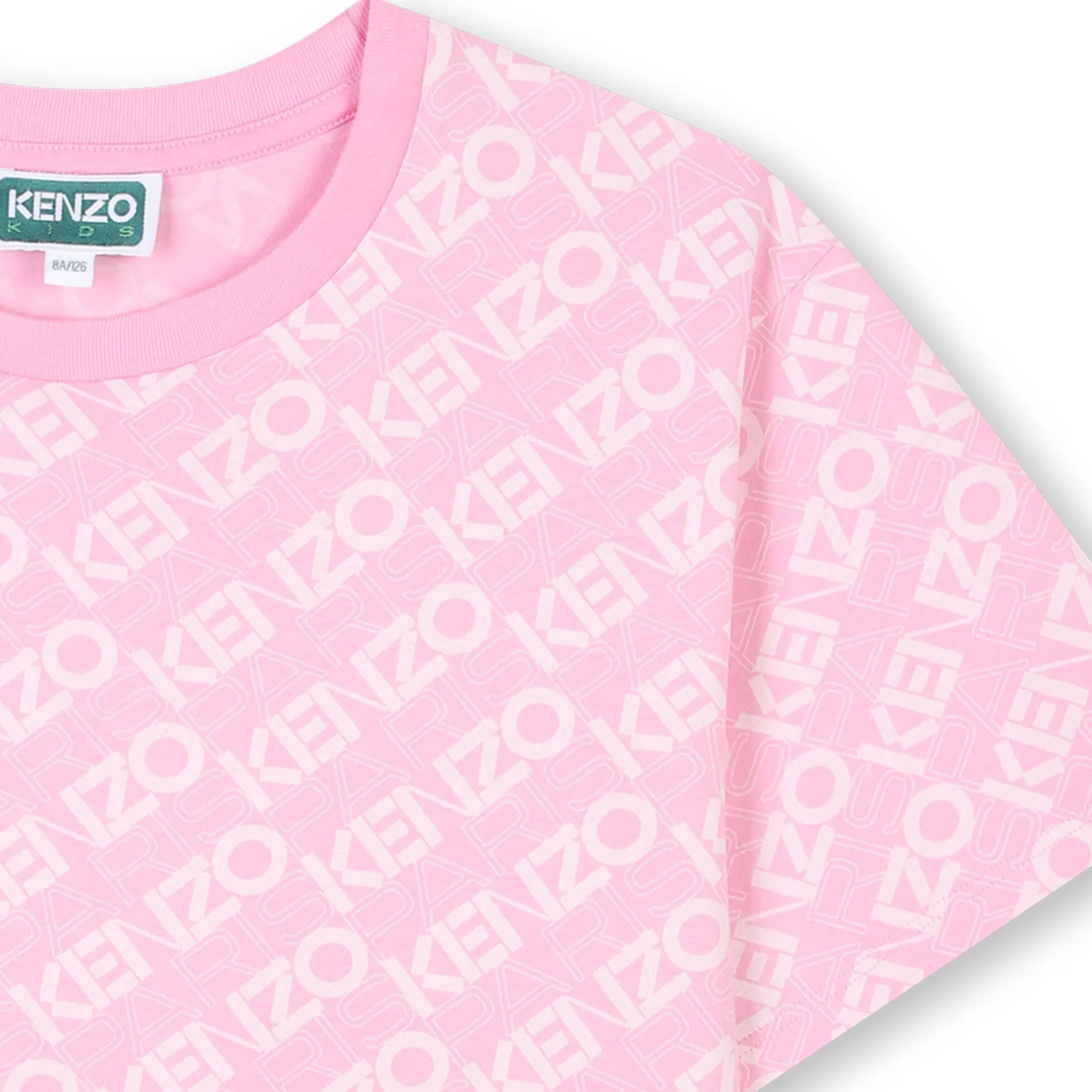 Discount KENZO KIDS T-shirt à manches courtes ROSE FRIANDISE