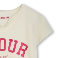 Fashion ZADIG & VOLTAIRE T-shirt à manches courtes MILK