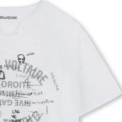 Outlet ZADIG & VOLTAIRE T-shirt à manches courtes BLANC