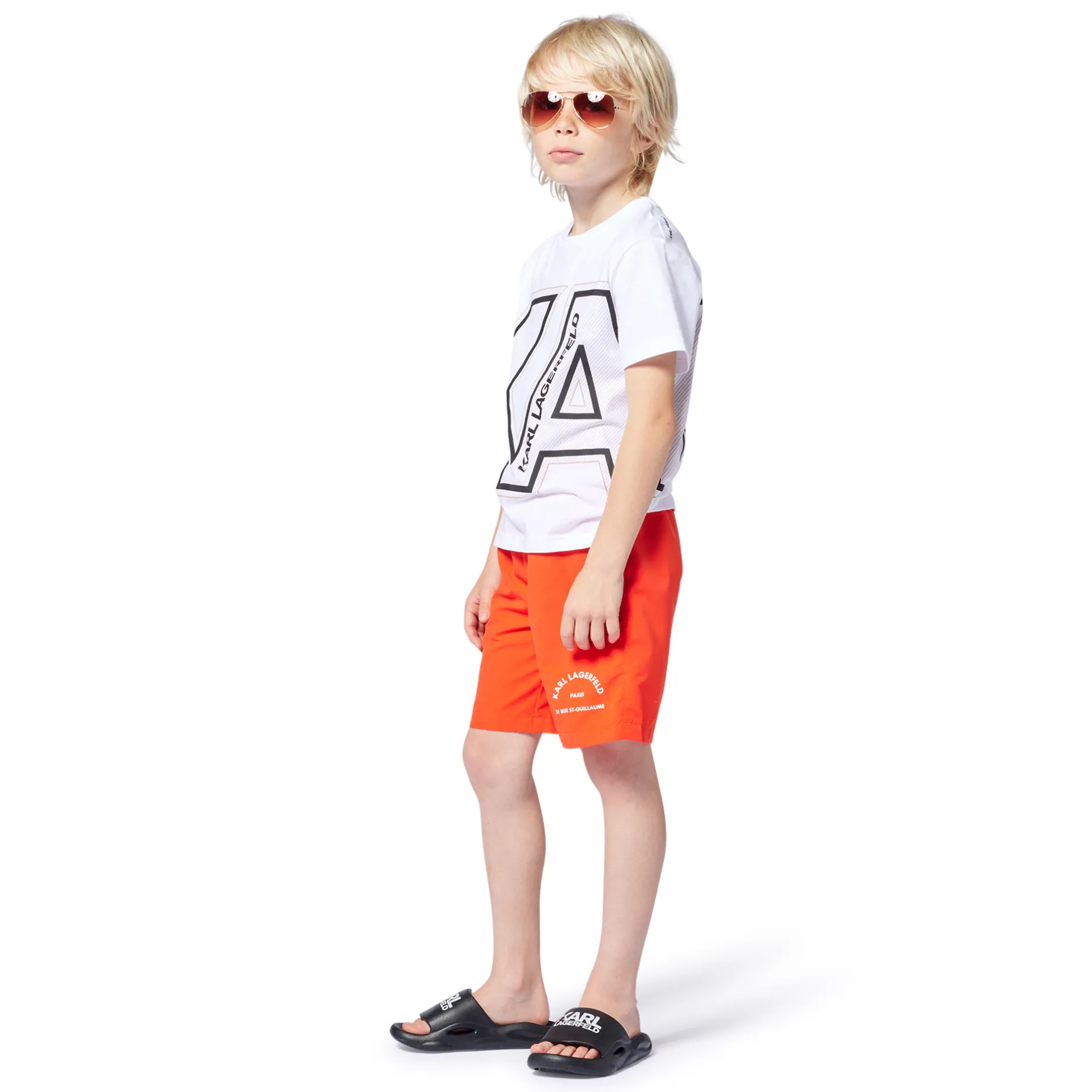 Outlet KARL LAGERFELD KIDS T-shirt à manches courtes BLANC