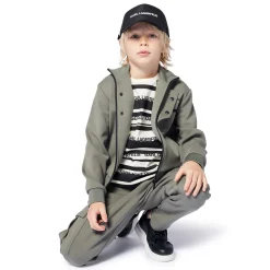 Outlet KARL LAGERFELD KIDS T-shirt à manches courtes rayé CHALK