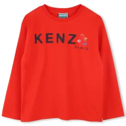 Hot KENZO KIDS T-shirt à manches longues PIMENT
