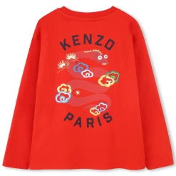 Hot KENZO KIDS T-shirt à manches longues PIMENT