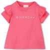 Best GIVENCHY T-shirt à manches volantées ROSE SORBET